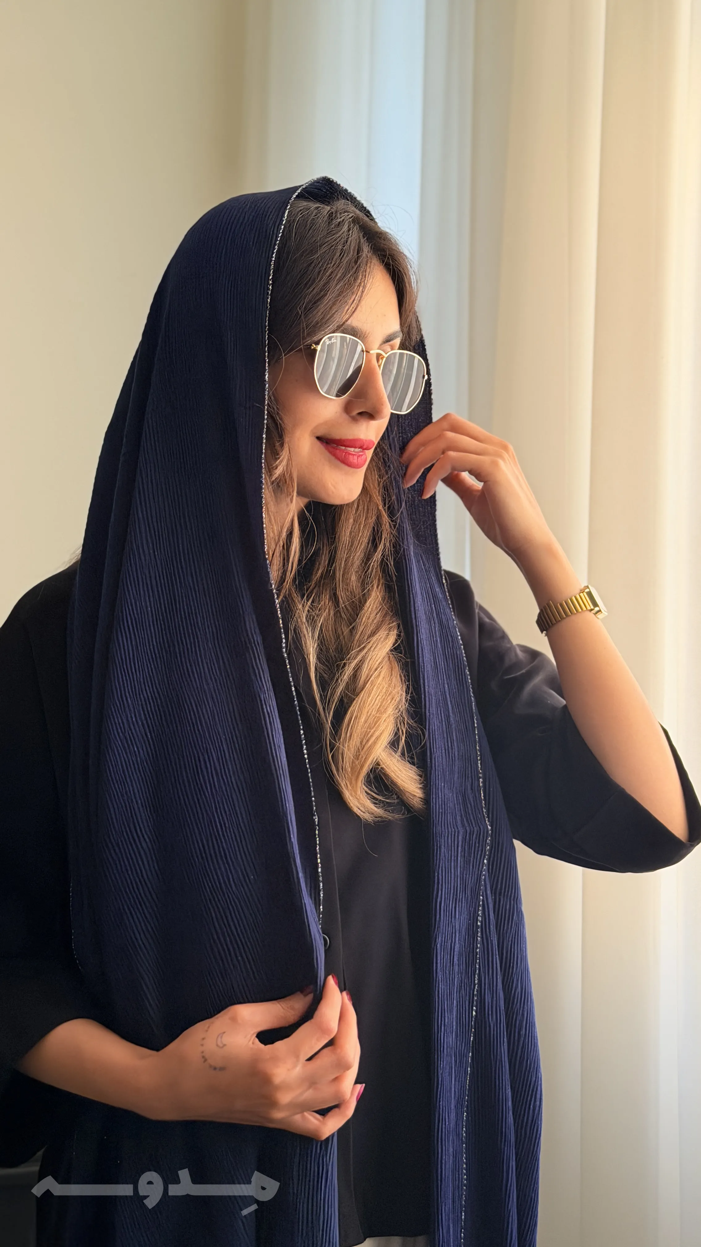 تصویر محصول شال پلیسه لمه دار