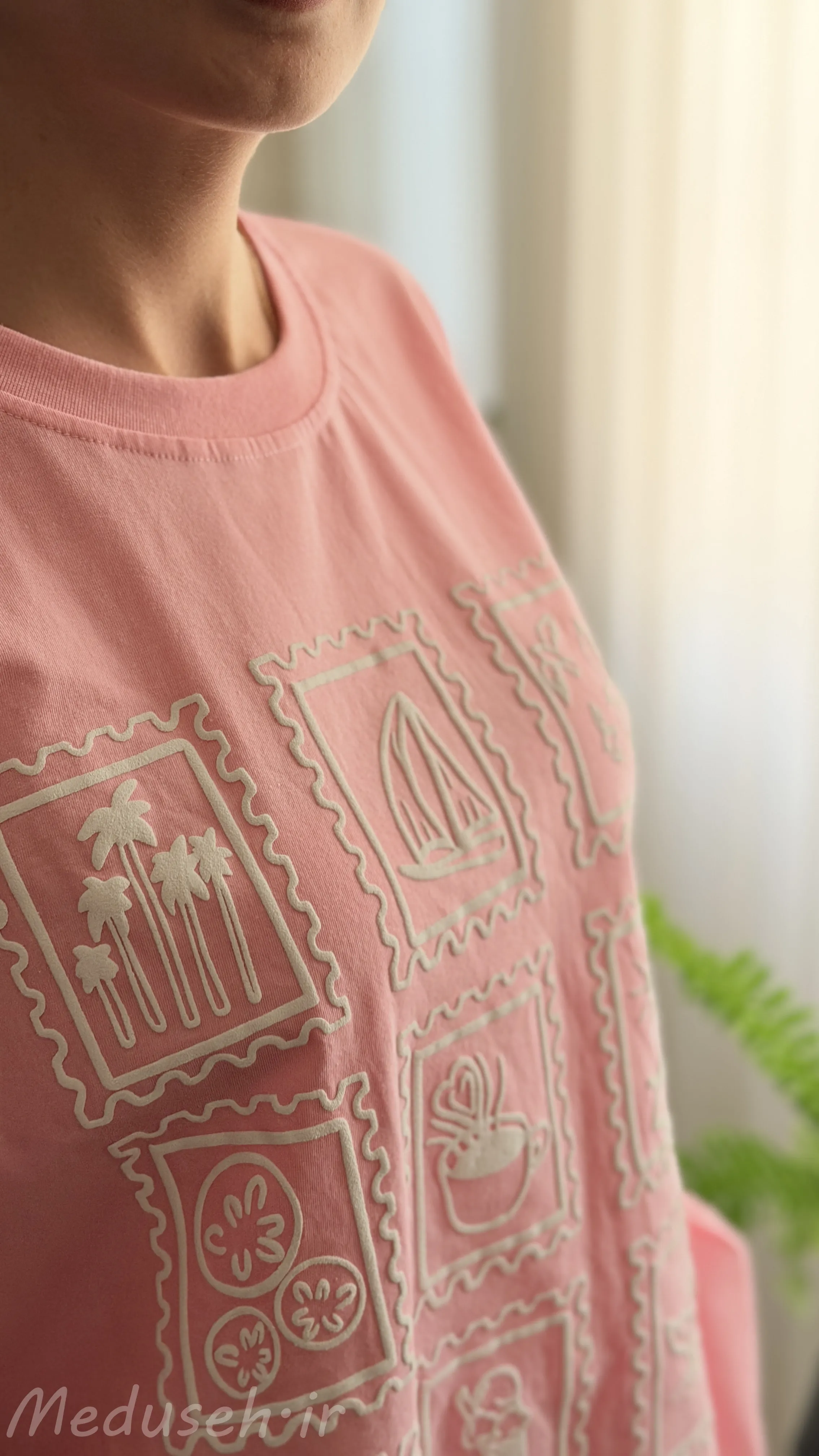 تیشرت باکسی طرح تابستونی